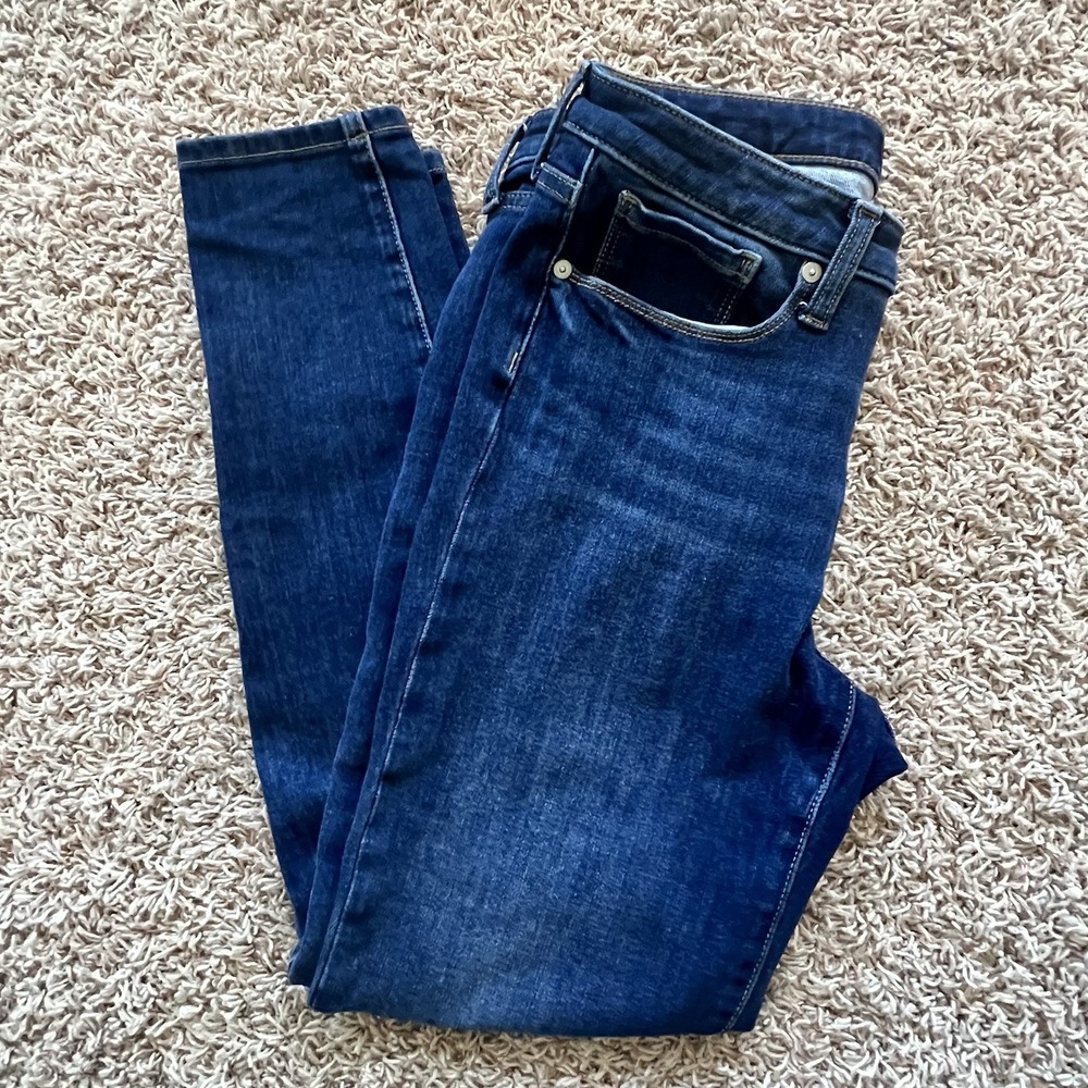 Banana Republic Women's Skinny Jeans Blue Denim Ankle Sz 29 x 24"